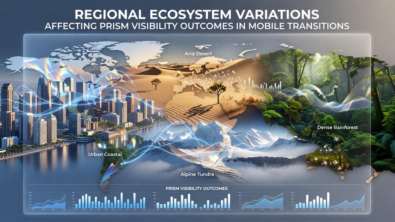 Regional Ecosystem Variations Affecting Prism Visibility Outcomes in Mobile Transitions