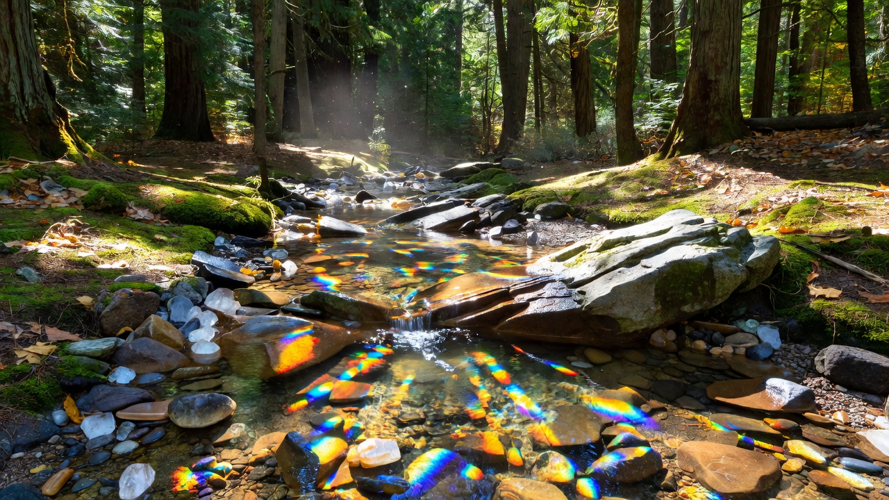 The Influence of Geological Features on Optical Dispersion in Sunny Forest Patches
